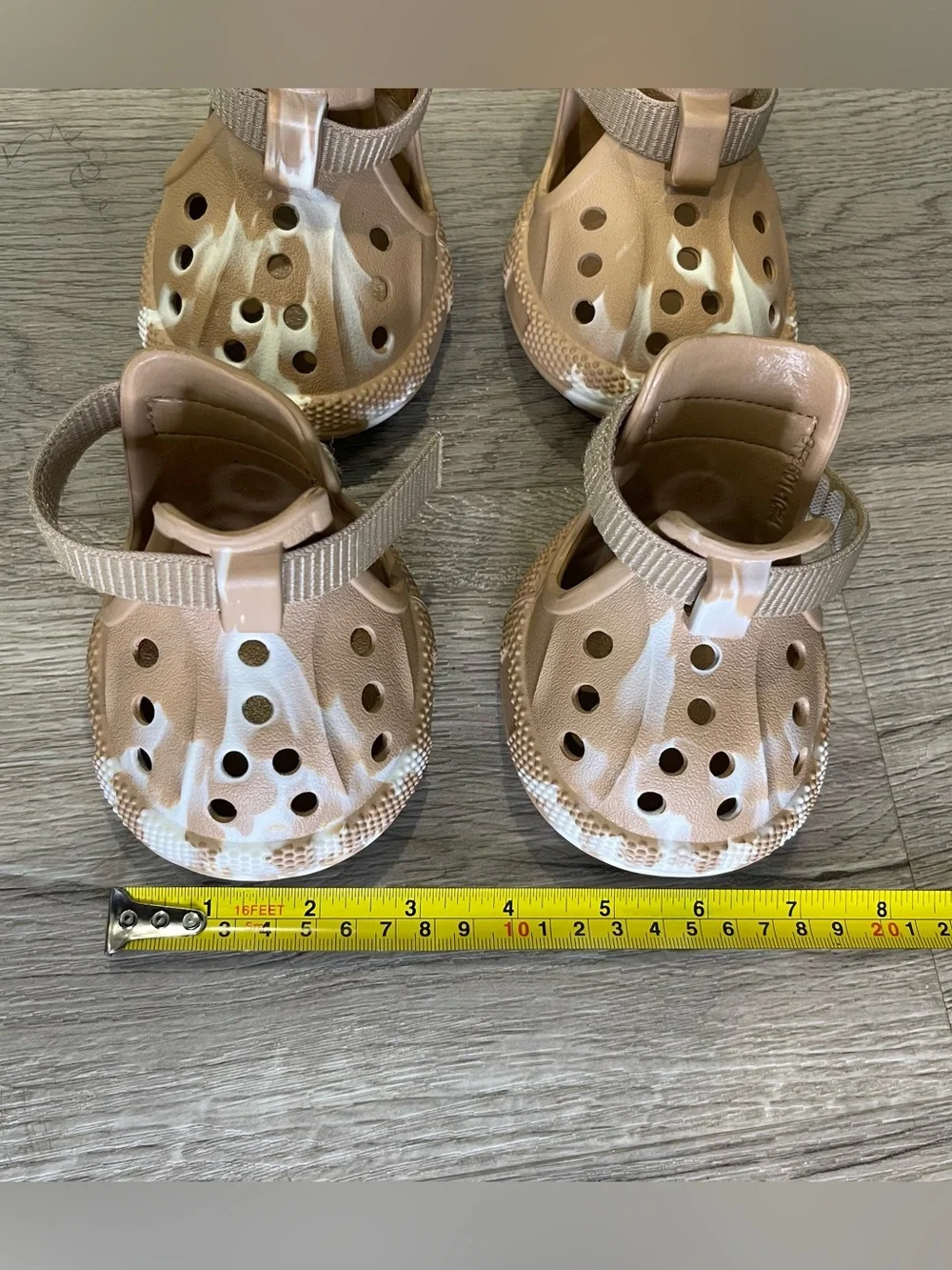 Dog shoes Tan White size 10 for larger dogs feet paws protect walk